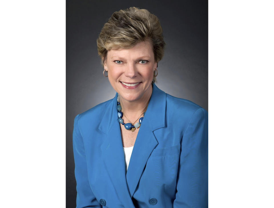 This photo released by ABC News shows political journalist Cokie Roberts in Washington. Roberts, who covered politics in Washington for ABC News and NPR over several decades, died of complications from breast cancer on Sept. 17. She was 75. (Randy Sager/ABC via AP)