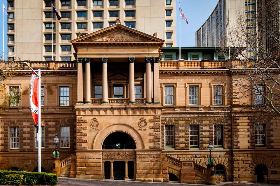 Facade of the InterContinental Sydney hotel