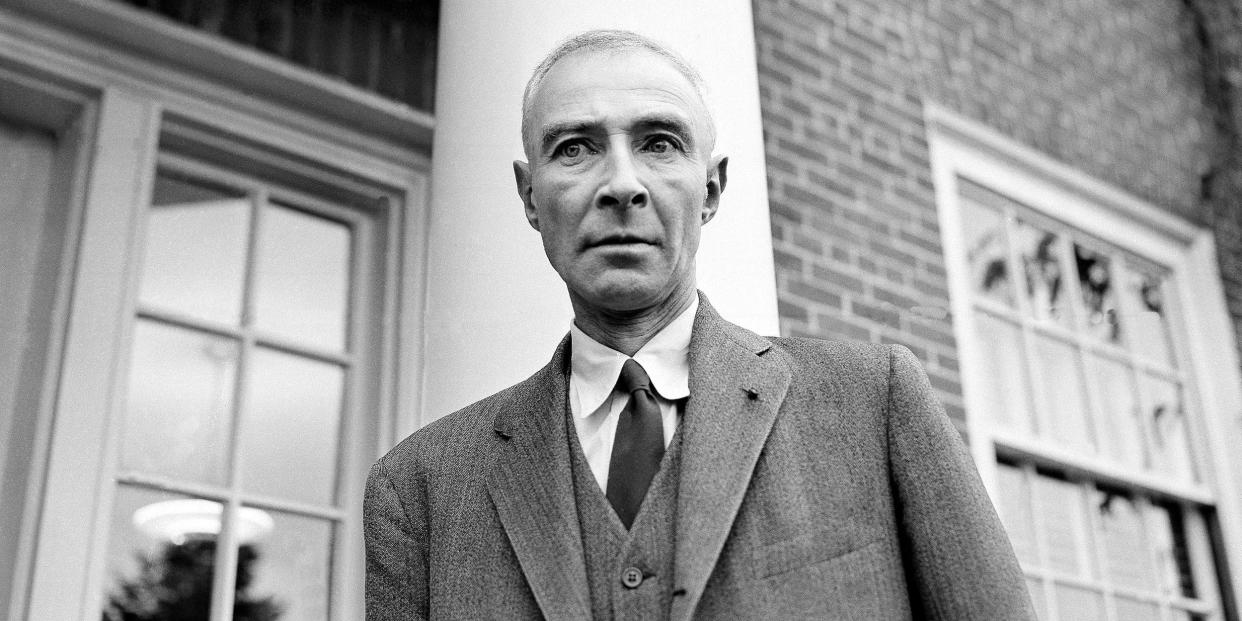 Physicist J. Robert Oppenheimer at Princeton, New Jersey on Nov. 4, 1957.