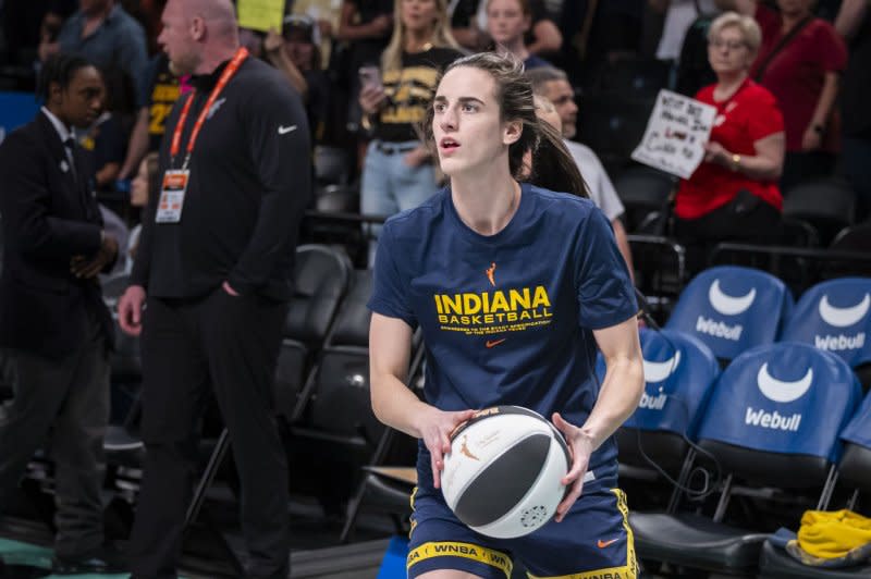 Rookie guard Caitlin Clark and the Indiana Fever are 2-0 in meetings with the Chicago Sky so far this season. File Photo by Corey Sipkin/UPI