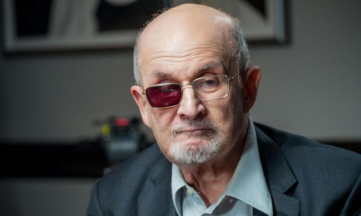 <span>Survivor … Salman Rushdie.</span><span>Photograph: BBC</span>