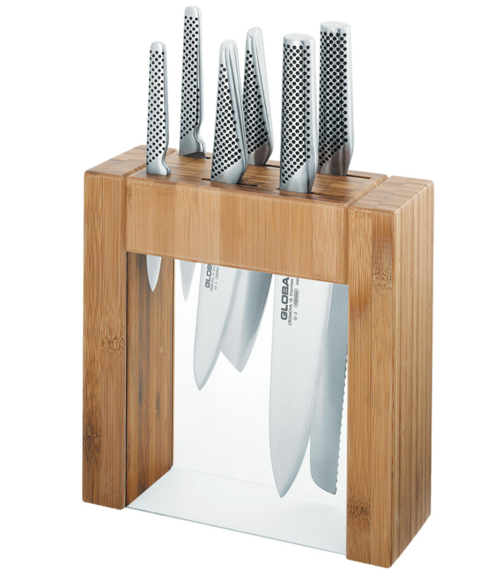 six-knife and knife block set from Global 