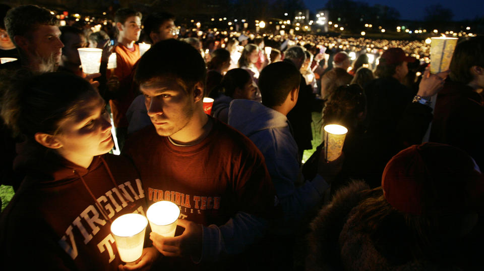 Candelight vigil at Virginia Tech