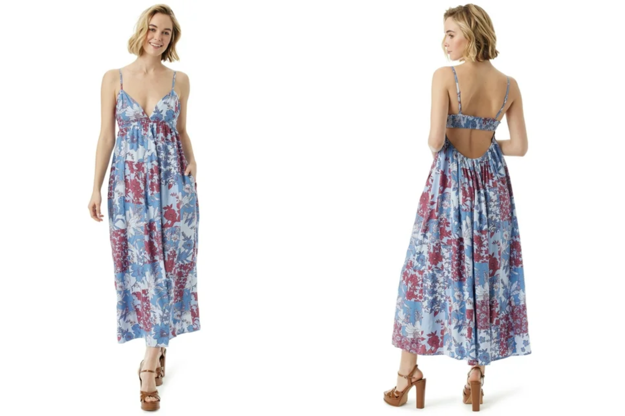 Jessica Simpson Open Back Maxi Cami Dress