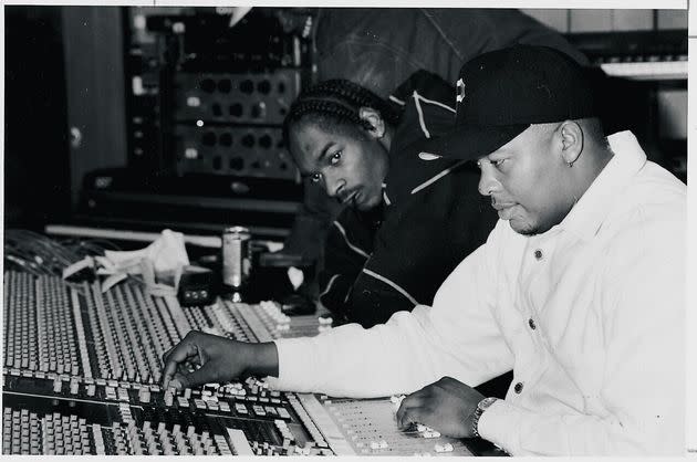 Dr. Dre and Snoop Dogg in 1993. Credit: Patrick Downs/Los Angeles Times via Getty Images