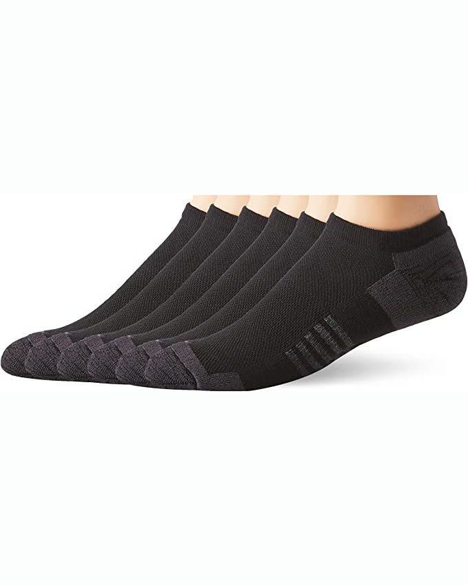 Performance Cotton Cushioned Athletic No-Show Socks (6-Pack)