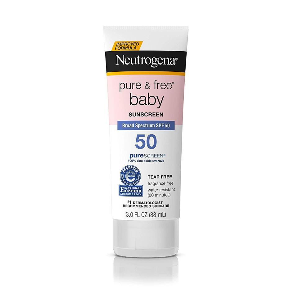 1) Pure & Free Baby Sunscreen SPF 50