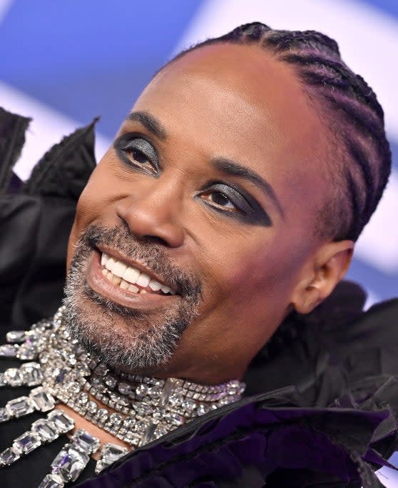 A closeup on Billy Porter