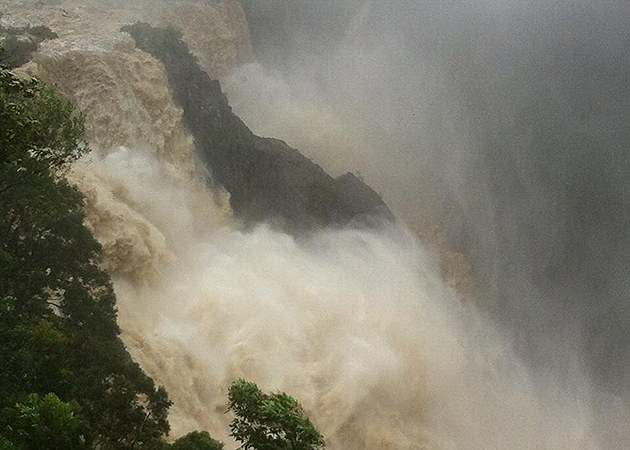 Barron Falls roaring. Photo: Lauren De Joux