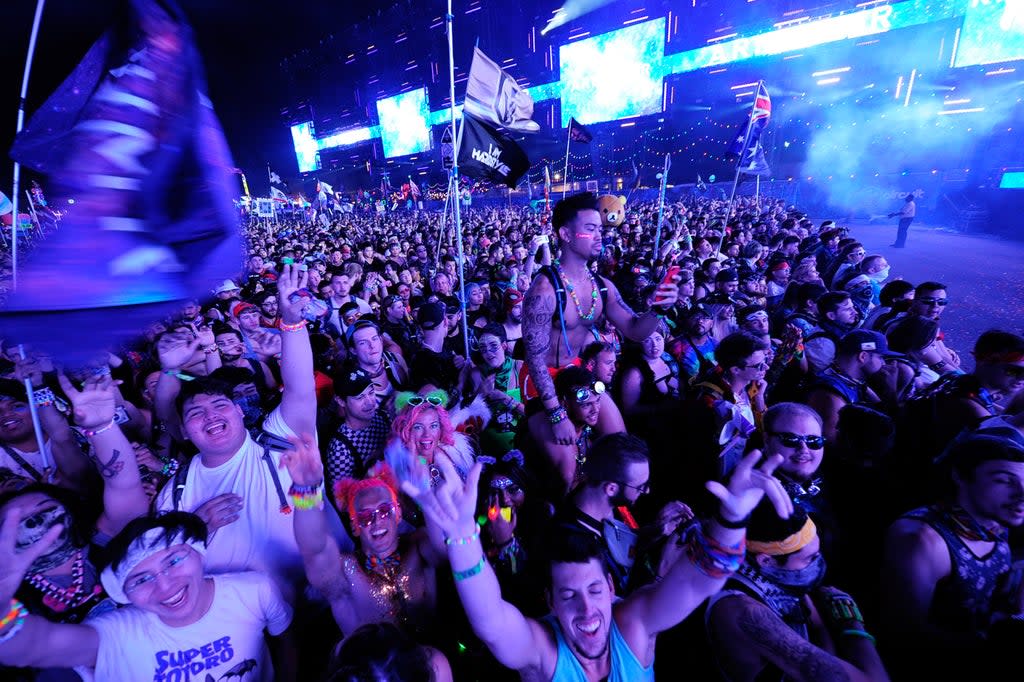 Armnhmr playing at the Electric Daisy Carnival in Las Vegas in 2019 (Getty Images)