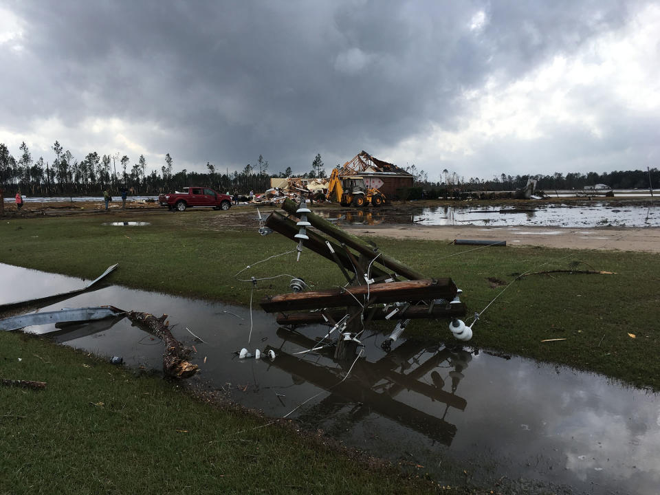 Severe storms hit the South