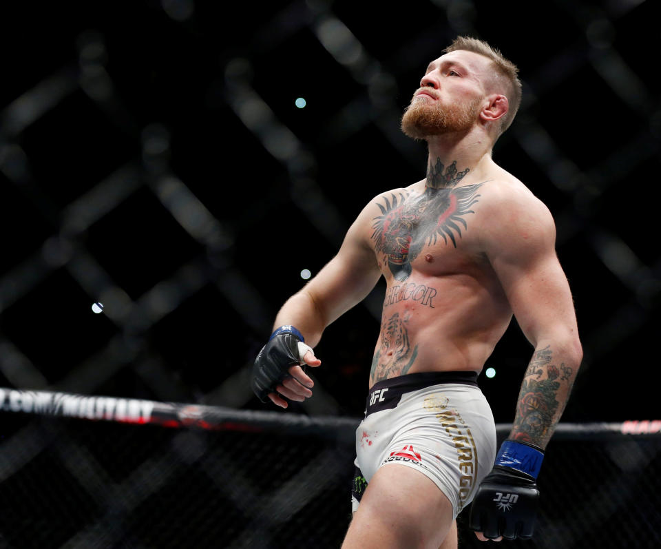 Conor McGregor will return to the Octagon after nearly two years away in the main event of UFC 229 against Khabib Nurmagomedov. (USA TODAY Sports/File Photo)