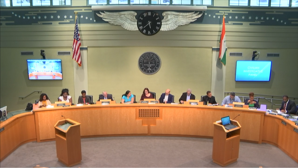 The city of Miami's Civilian Investigative Panel during a recent meeting. The CIP oversight committee was established in 1999 through a city ordinance. It has provided independent and impartial citizens' oversight of the Miami Police Department for 24 years.
