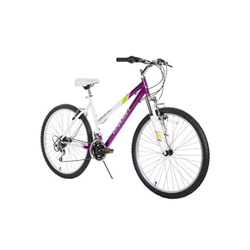 Dynacraft Speed Alpine Eagle Women's Road/Mountain 21 Speed Bike in Purple/White/Green, $102