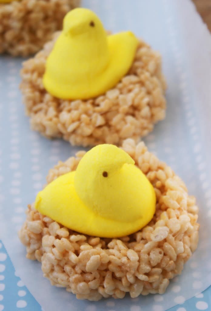 Peeps in Crispy Nests