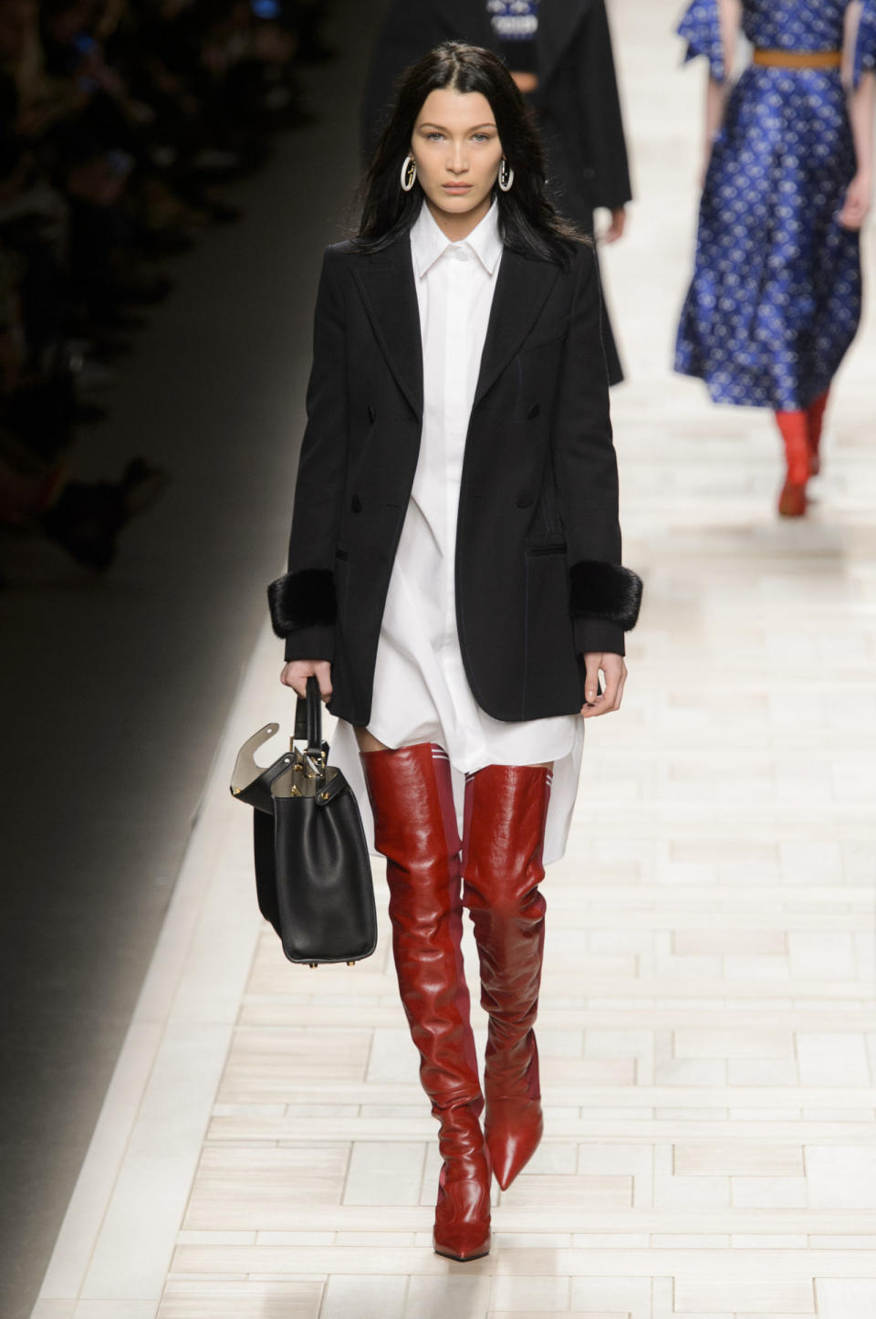 <p>Bella walking for Fendi AW17</p>