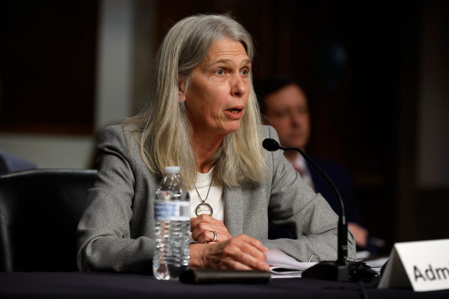 <em>Jill Hruby, head of the NNSA, testifies before the Senate Armed Services Committee’s Subcommittee on Strategic Forces about the fiscal 2023 budget in the Dirksen Senate Office Building on Capitol Hill on April 27, 2022, in Washington, D.C.</em> (Photo by Chip Somodevilla/Getty Images)