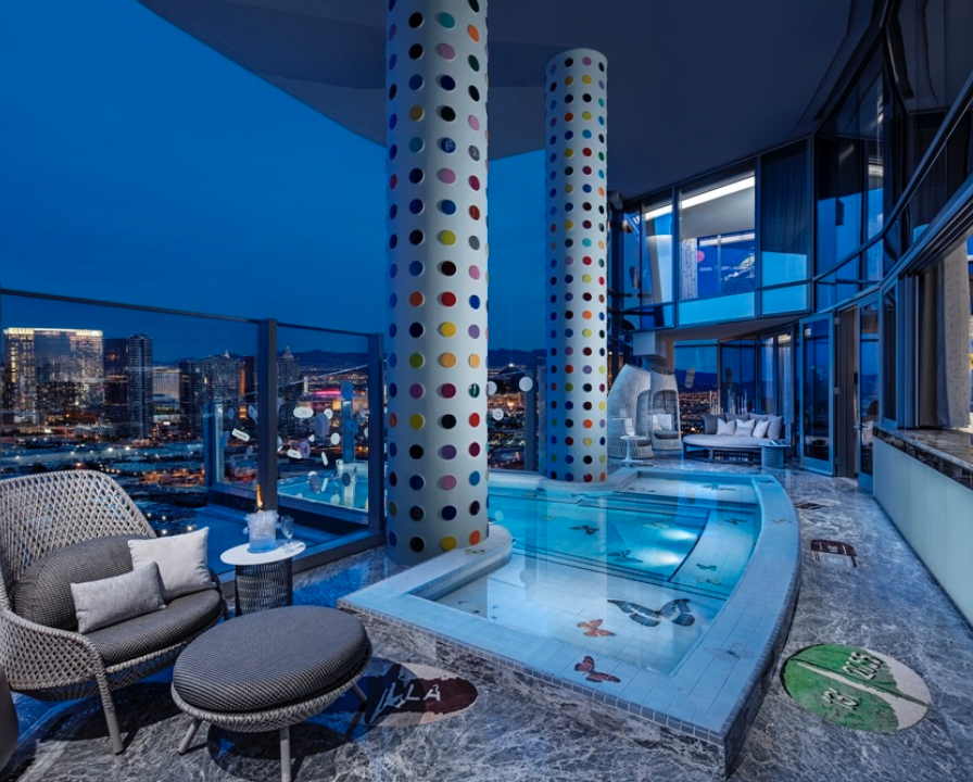 <p>Ospita una piscina ispirata alle opere di Hirst. (Foto: © Palms Casino Resort) </p>