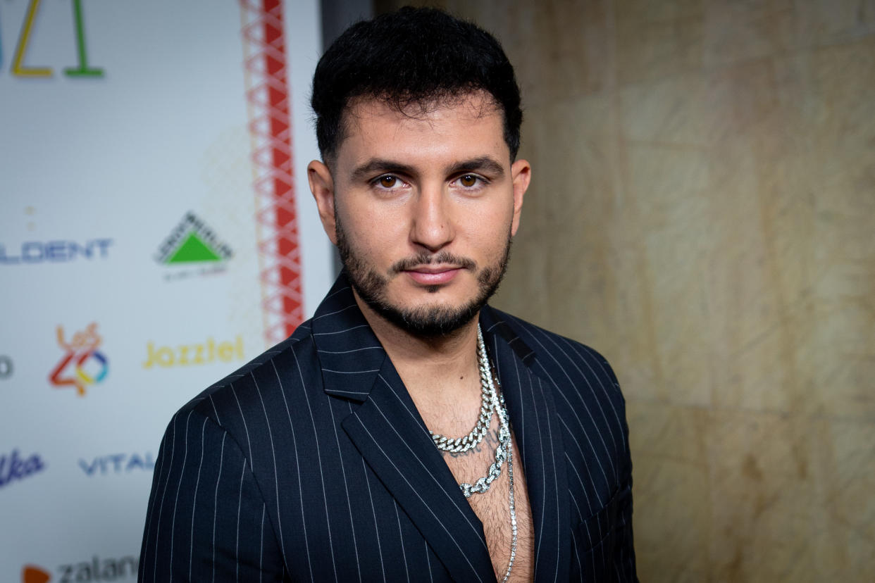 MADRID, SPAIN - JUNE 18: Singer Omar Montes attends Los 40 Primavera Pop Festival at Palacio de Vistalegre on June 18, 2021 in Madrid, Spain. (Photo by Pablo Cuadra/Getty Images)