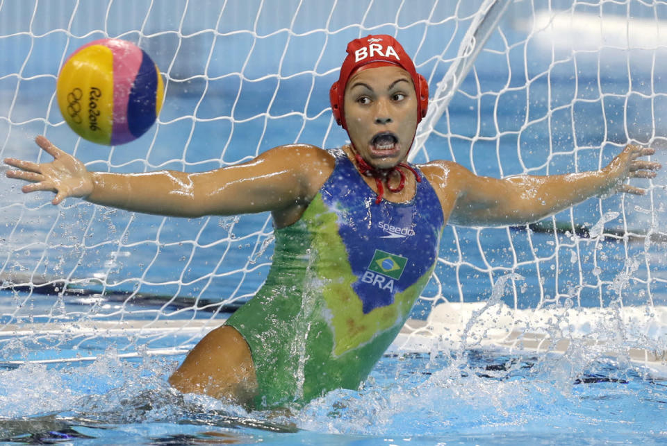 Victoria Chamorro failed to stop the ball during women’s water polo