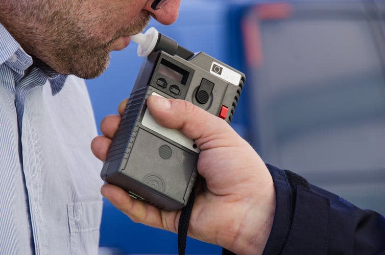 <span class="caption">US sobriety programmes have included breathalyser tests.</span> <span class="attribution"><a class="link " href="https://www.shutterstock.com/download/confirm/233028025?size=medium_jpg" rel="nofollow noopener" target="_blank" data-ylk="slk:Shutterstock.;elm:context_link;itc:0;sec:content-canvas">Shutterstock.</a></span>