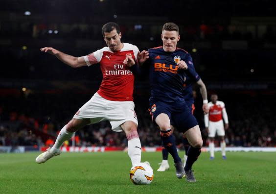 Arsenal will be without Mkhitaryan in Baku (Action Images via Reuters)