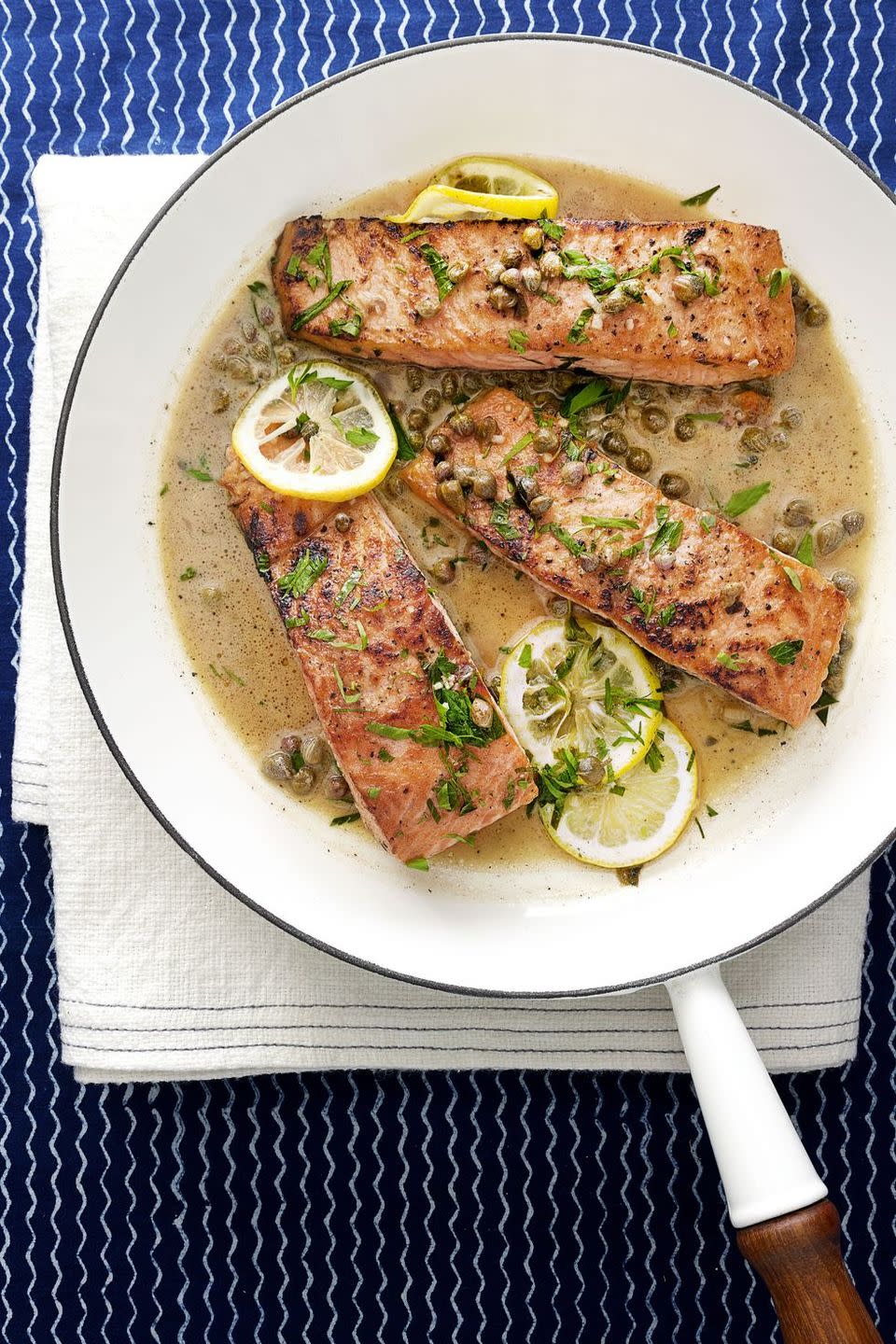 Lemony Salmon Piccata