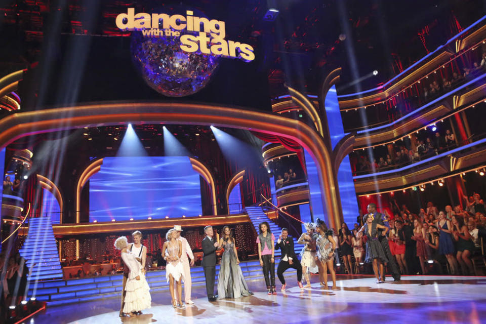 Five remaining couples took to the ballroom floor during the Semi-Finals. Each couple performed two routines, inching their way one step closer to the coveted mirror ball trophy. Last week viewers were asked to vote via twitter on a new style of dance for each couple to perform; this week the couples performed their chosen style, including the Flamenco, Charleston, Afro Jazz, Lindy Hop and Hip Hop. Each couple was also be challenged to take on a ballroom or Latin style dance they have yet to perform this season.