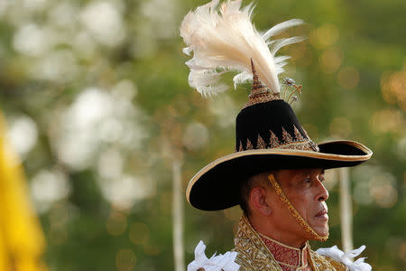 Thailand's newly crowned King Maha Vajiralongkorn is seen during his coronation procession, in Bangkok, Thailand May 5, 2019. REUTERS/Jorge Silva