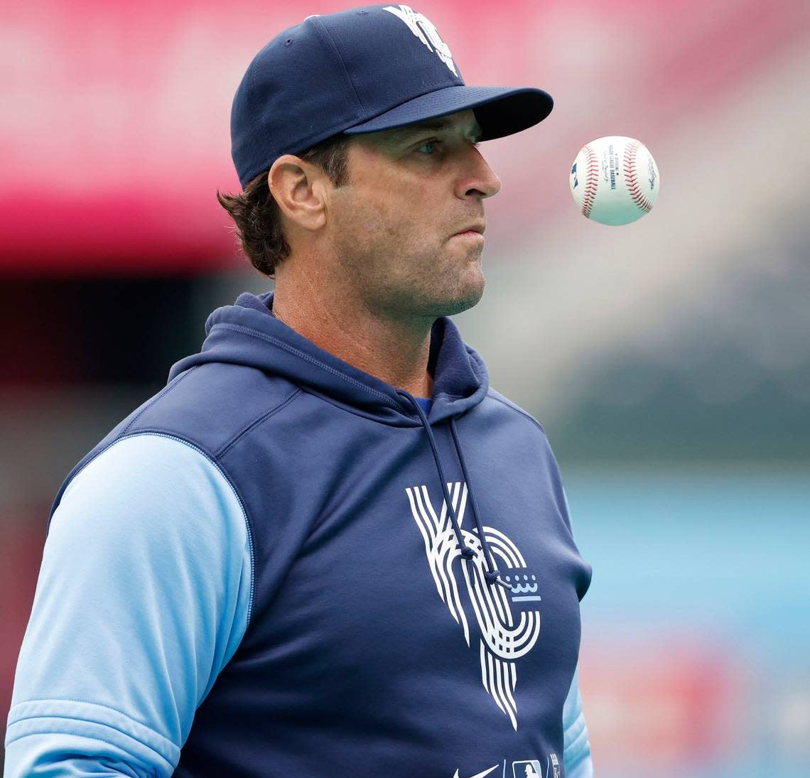 Kansas City Royals manager Mike Matheny was fired Wednesday night, after the team’s season concluded earlier in the evening with a 9-2 defeat at Cleveland. (AP photo)