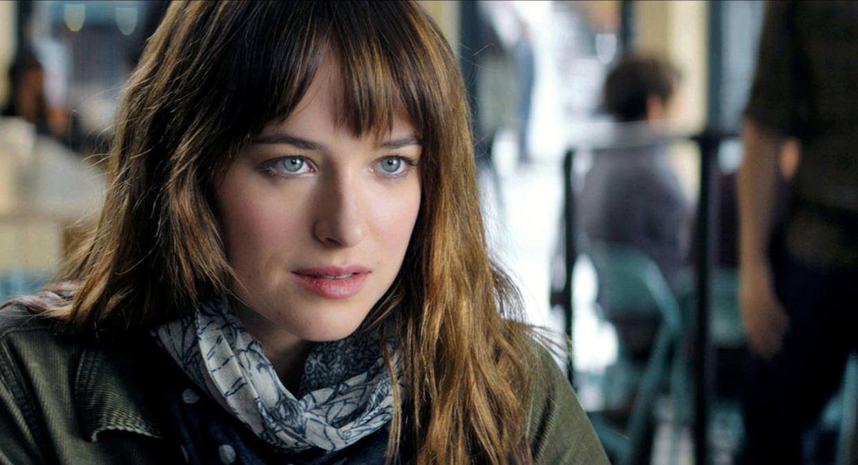 Dakota Johnson as Anastasia Steele in 