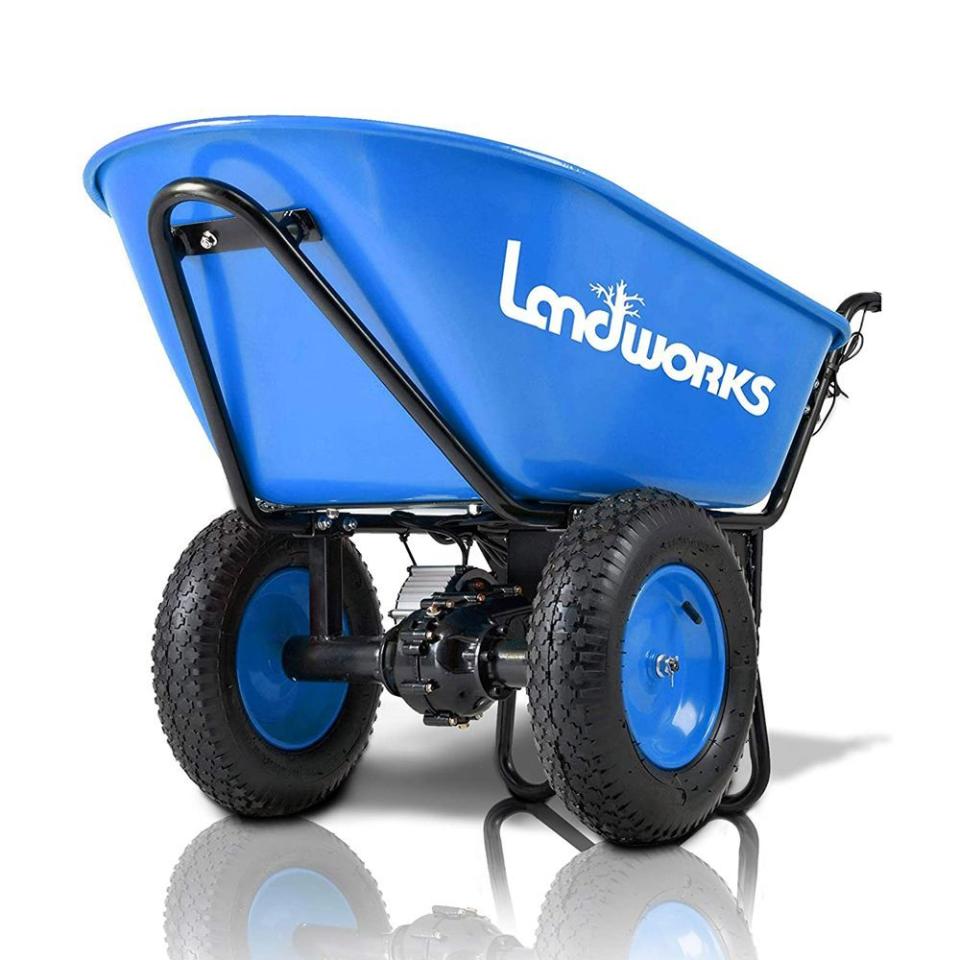 5) Landworks Electric Wheelbarrow Utility Cart