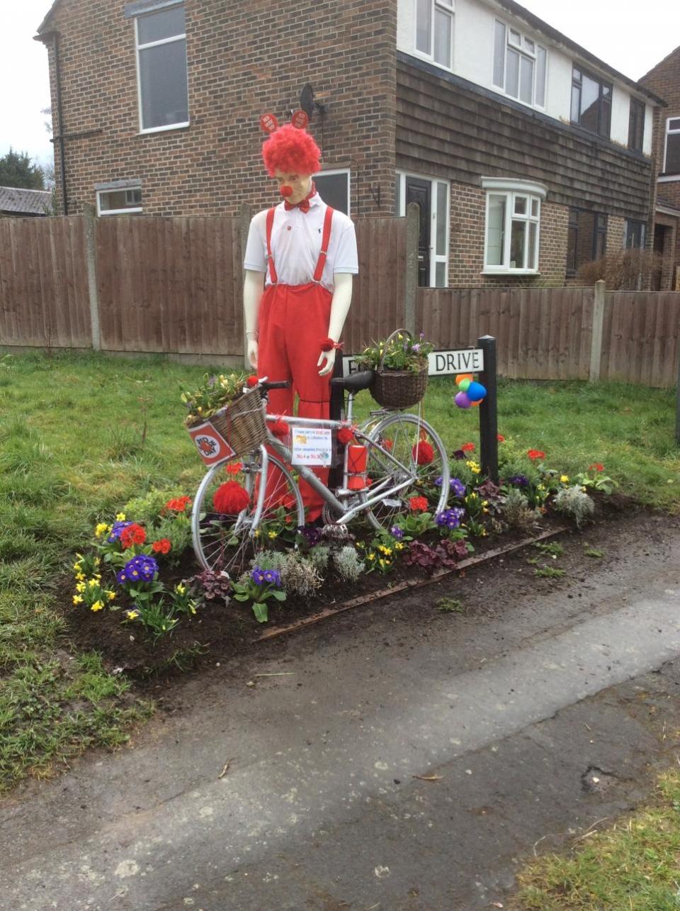 Watford Observer: The Red Nose Day display