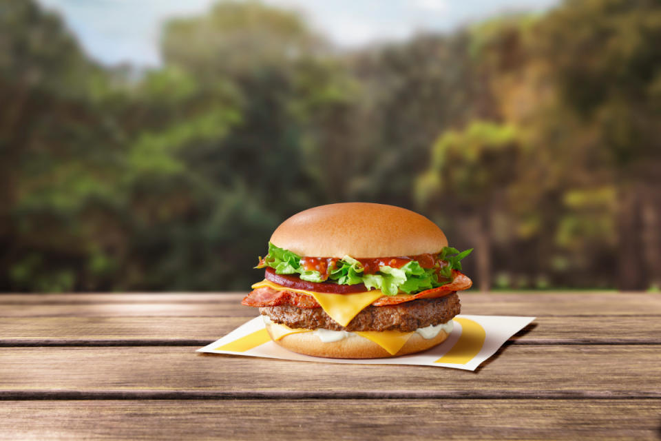 McDonald's Aussie Angus burger