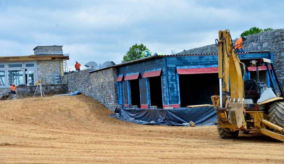 Work continues to rehabilitate and expand Antietam National Battlefield's visitors center. This view shows the observation room, which is being renamed the orientation room and will include a topographical map, said Park Ranger Keith Snyder, the battlefield's chief of resource education and visitor services.