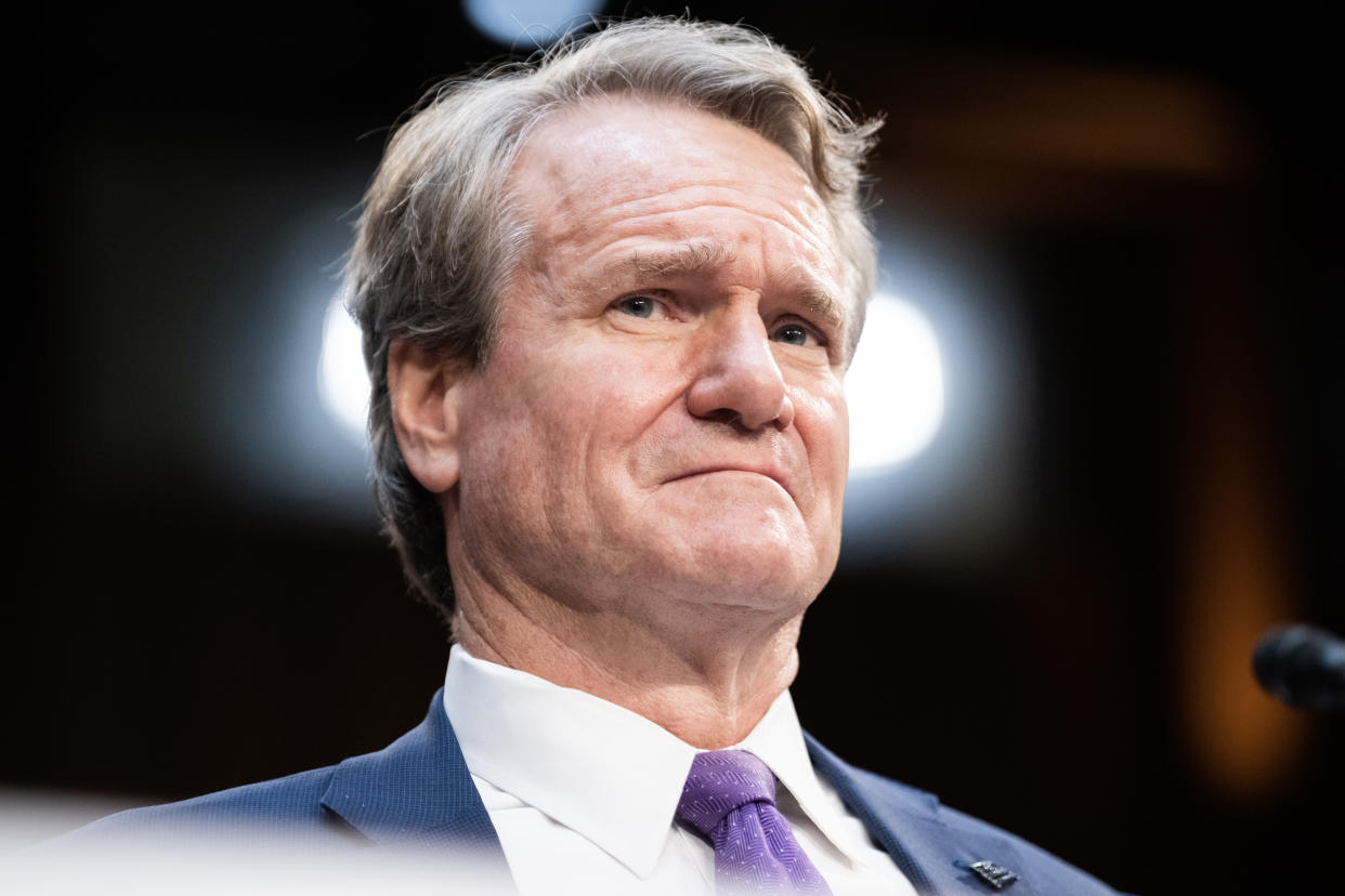 UNITED STATES – DECEMBER 6: Brian Moynihan, CEO of Bank of America, testifies during a hearing before the Senate Banking, Housing and Urban Affairs Committee titled 