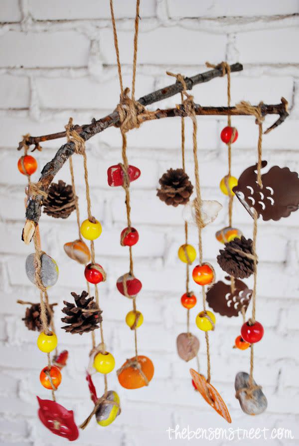 Fall Wind Chimes Craft