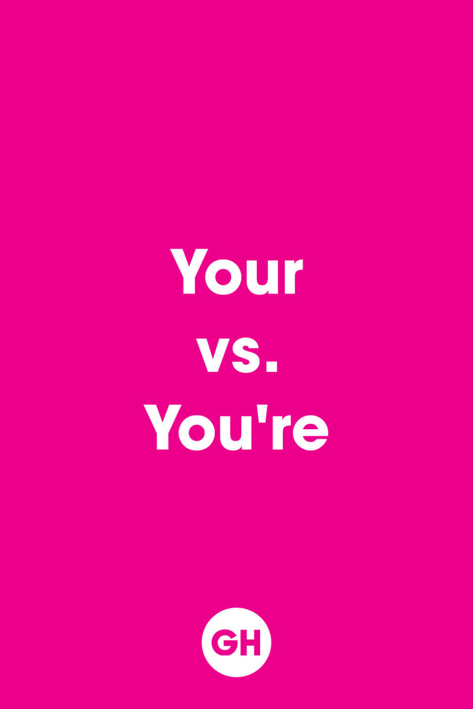 <p>When you get a text that confuses "you're" for "your," it takes a venti amount of willpower not to toss your phone across the room, doesn't it? Sing it from the top of your kid's swing set so the whole neighborhood can hear: "You're" is the contraction of "you are." </p>