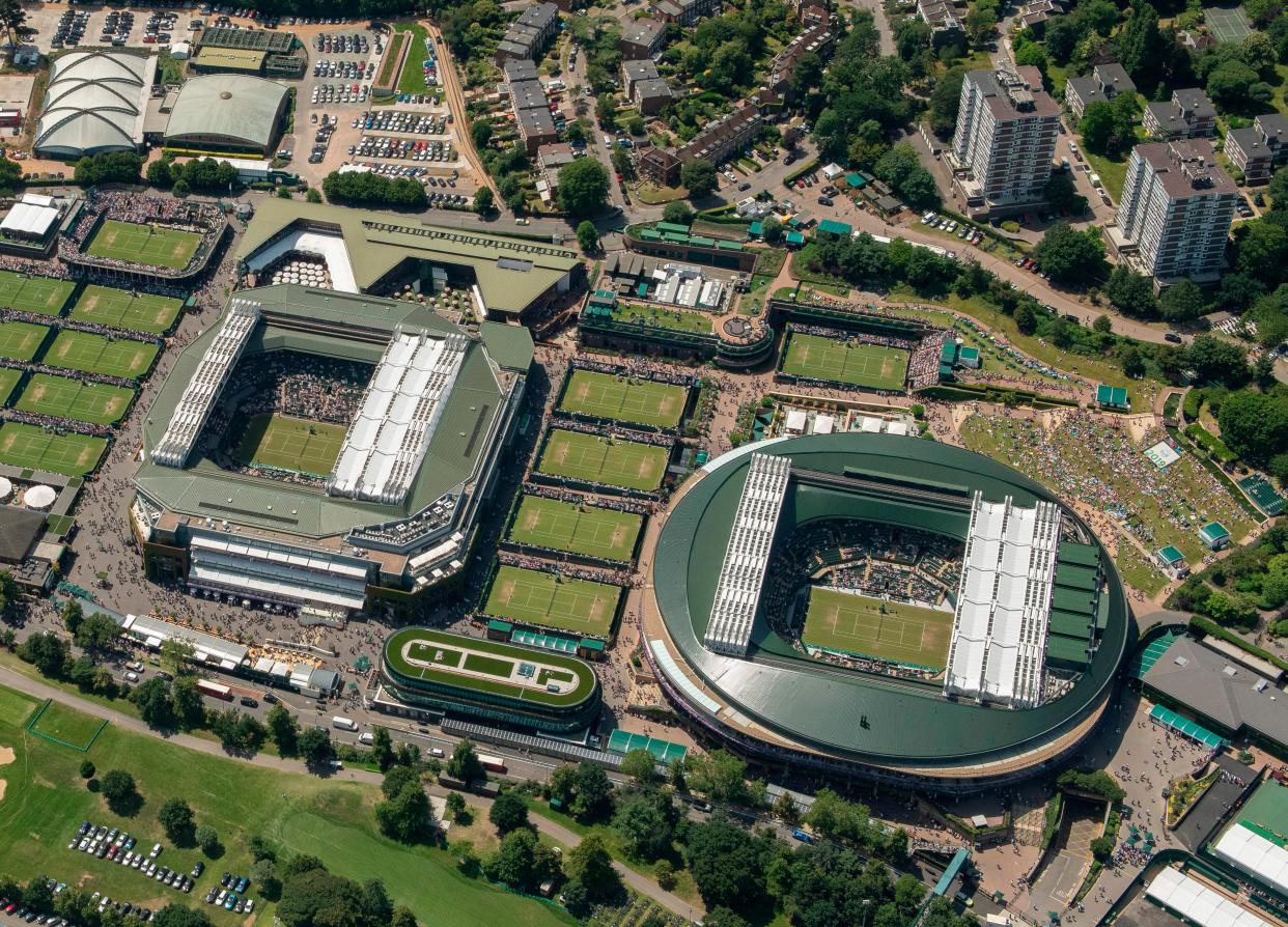 <p>The 42-acre site at Wimbledon will increase by 73 acres</p> (AFP via Getty Images)