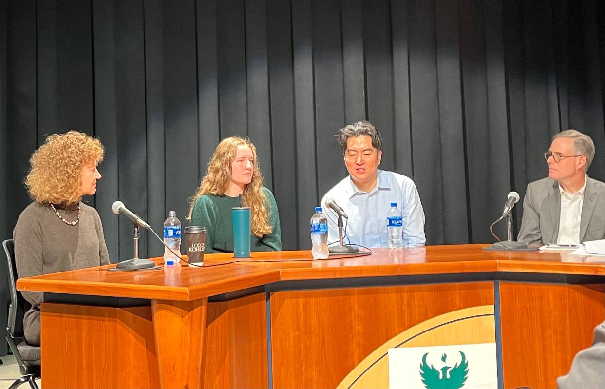 Members of the NEW News Lab discussed the future of local journalism and impact of the NEW News Lab in a panel at UW-Green Bay.