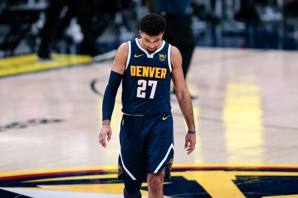 Jamal Murray is out indefinitely after suffering a torn ACL in his left knee.