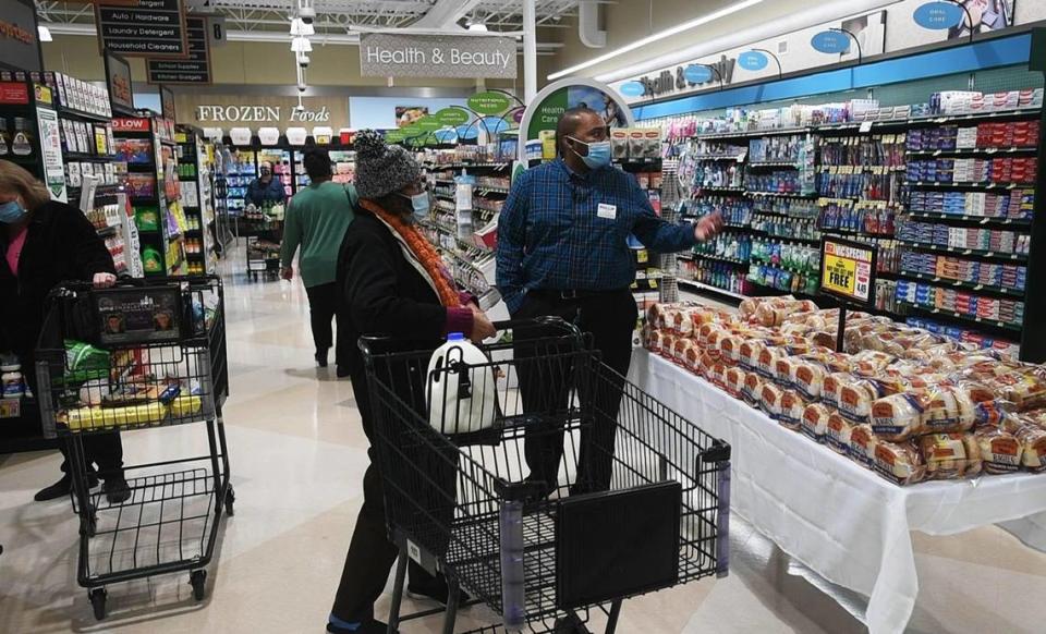 Several grocery store chains are encouraging employees to get vaccinated and also offering incentives. For instance, Matthews-based Harris Teeter is giving $100 to employees who get both shots.