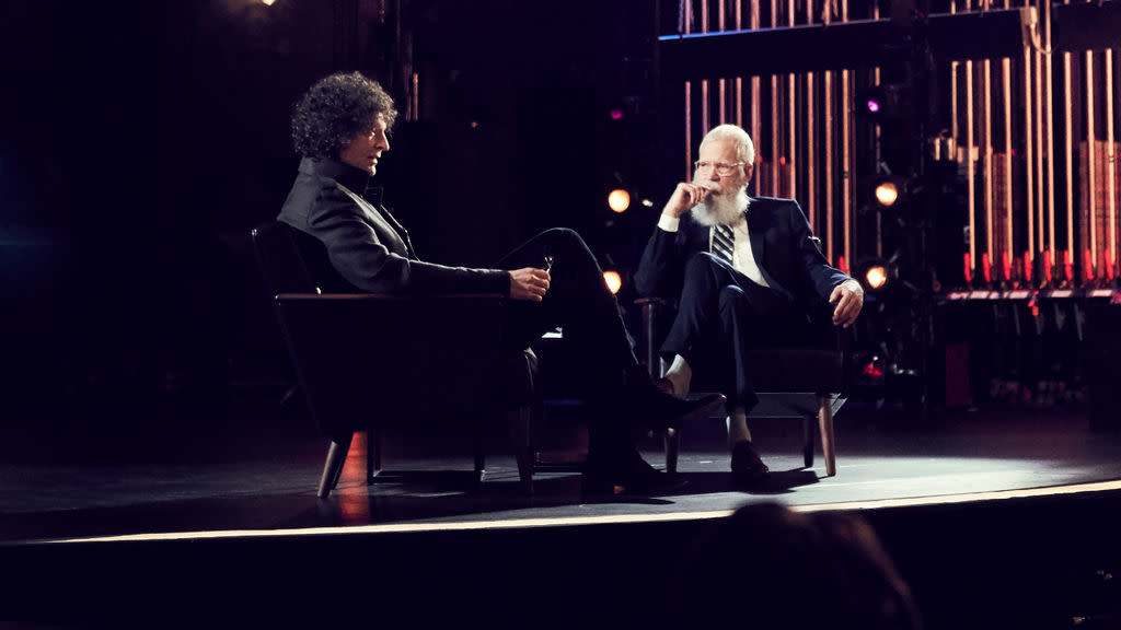 Howard Stern and David Letterman on <em>My Next Guest Needs No Introduction</em> (Photo: Netflix)