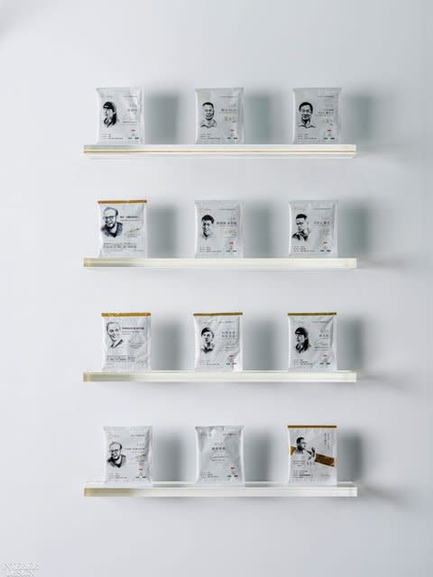 Several different coffee blends are available at iDrip's new exhibition space, all of them developed by expert coffeemakers.