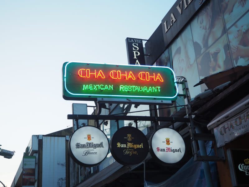 Cha Cha Cha – A picture of the signboard
