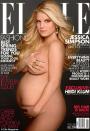 <p>Simpson announced that she and Eric Johnson were expecting a girl as she went nude on the April 2012 issue of <em>Elle</em>.<br><em>[Photo: Elle]</em> </p>