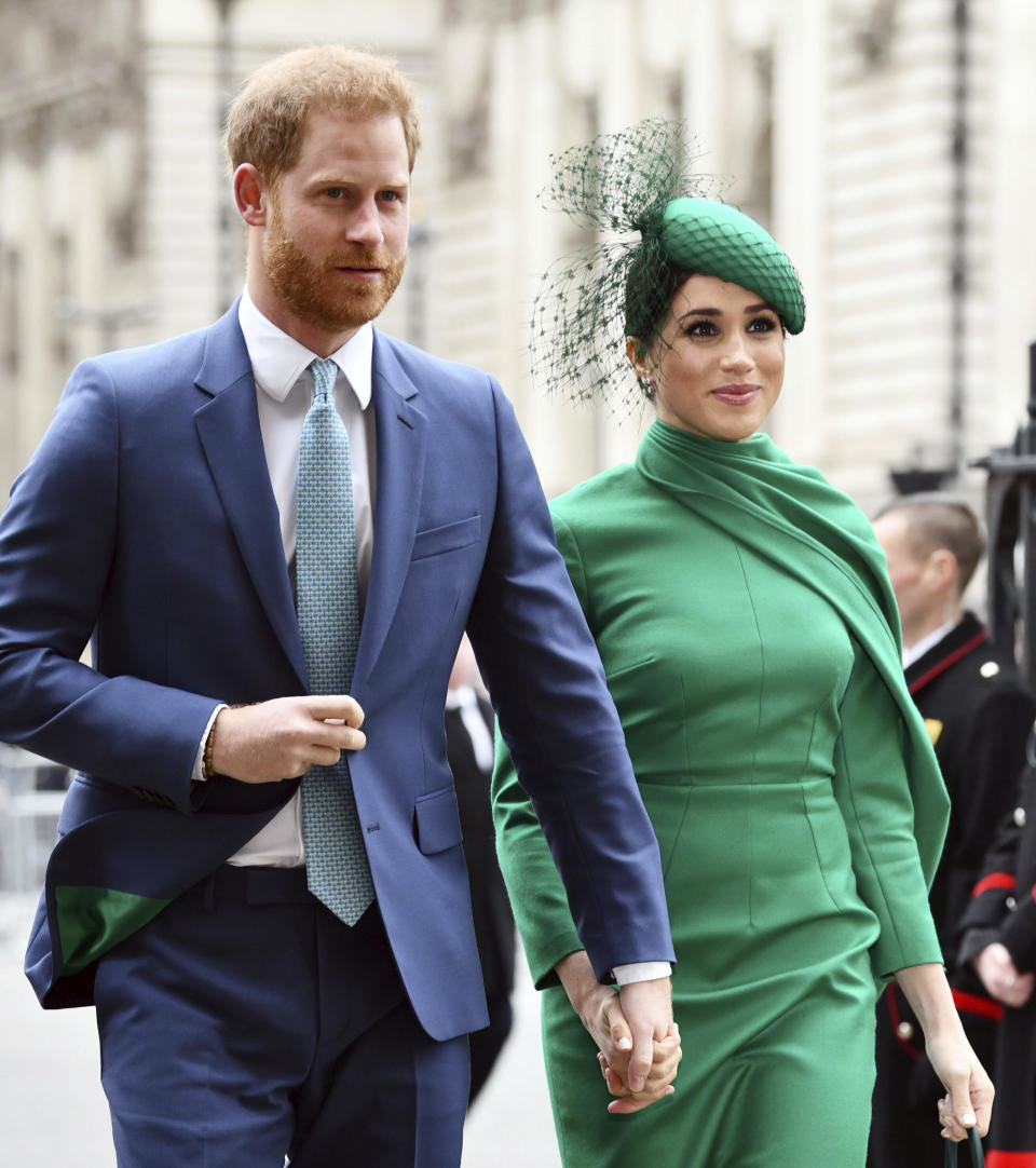 The Duke and Duchess of Sussex attend the Commonwealth Day Service on March 9 at Westminster Abbey. (Photo: zz/KGC-03/STAR MAX/IPx)