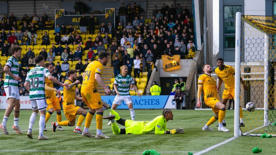 Celtic open the scoring against Livingston