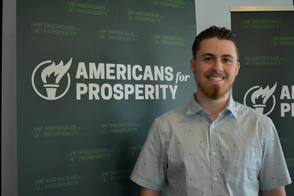 Luke Stinson is the captain of the Ottawa/Sandusky/Erie County Chapter of Americans for Prosperity. Stinson organized the group’s kickoff event at 1812 Food and Spirits on Aug. 1.