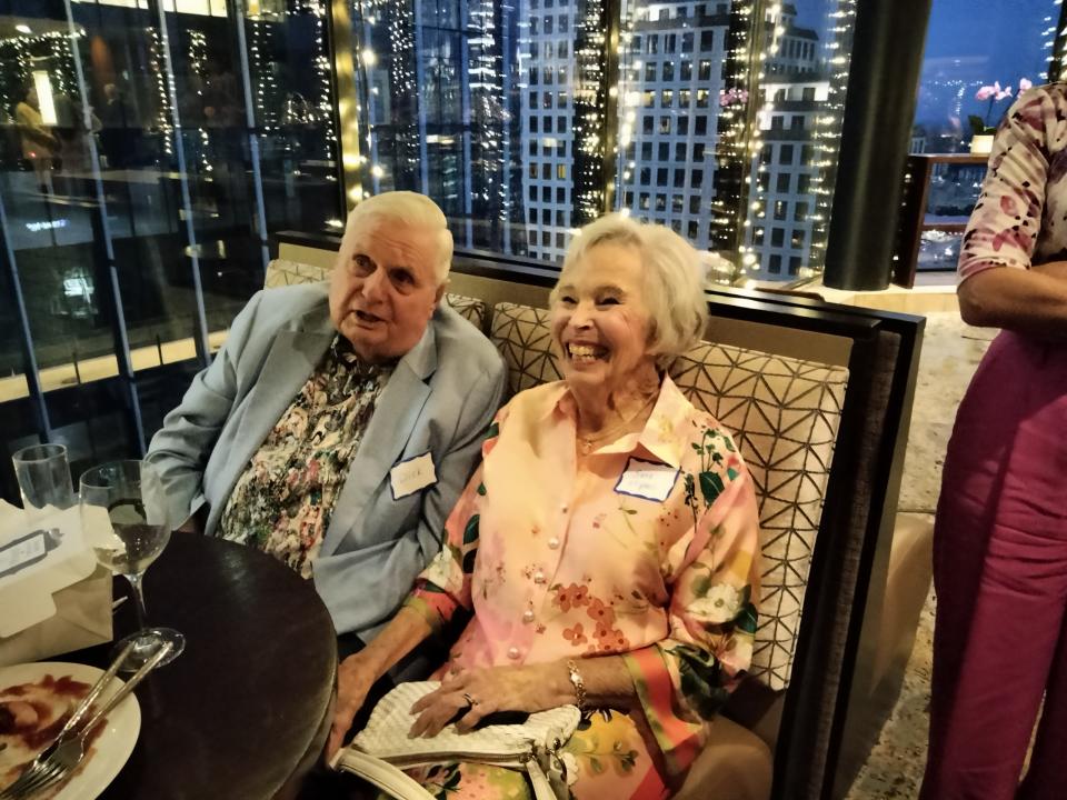 Dick and Sara Rathgeber threw a party at the Headliner's Club in downtown Austin for 248 people on the occasion of the 90th birthday.
